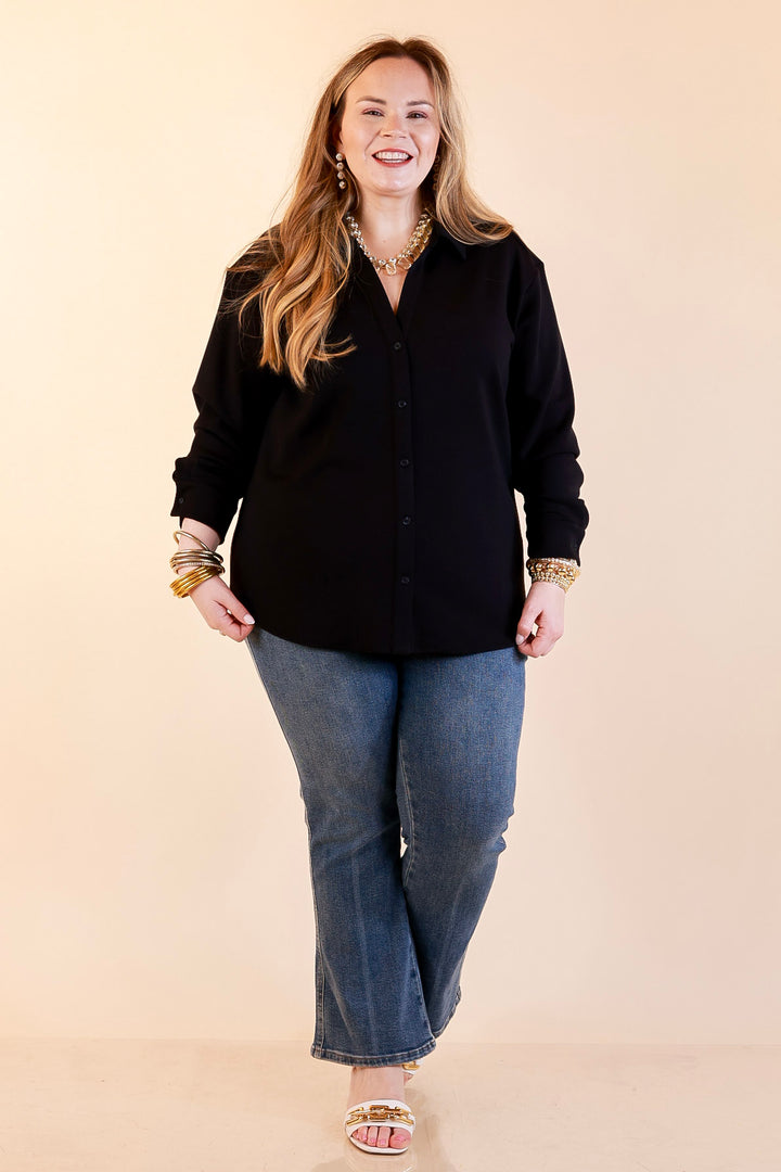 SPANX | AirEssentials Button Down Top in Black