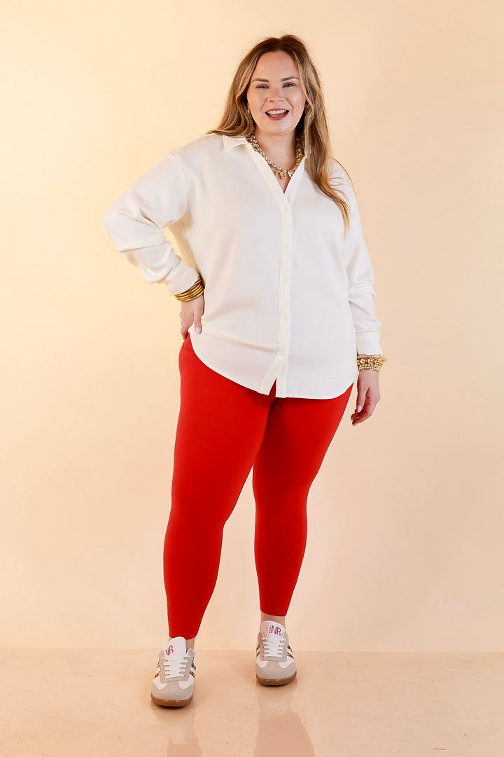 SPANX | Booty Boost® Performance and Shaping 7/8 Leggings in Red