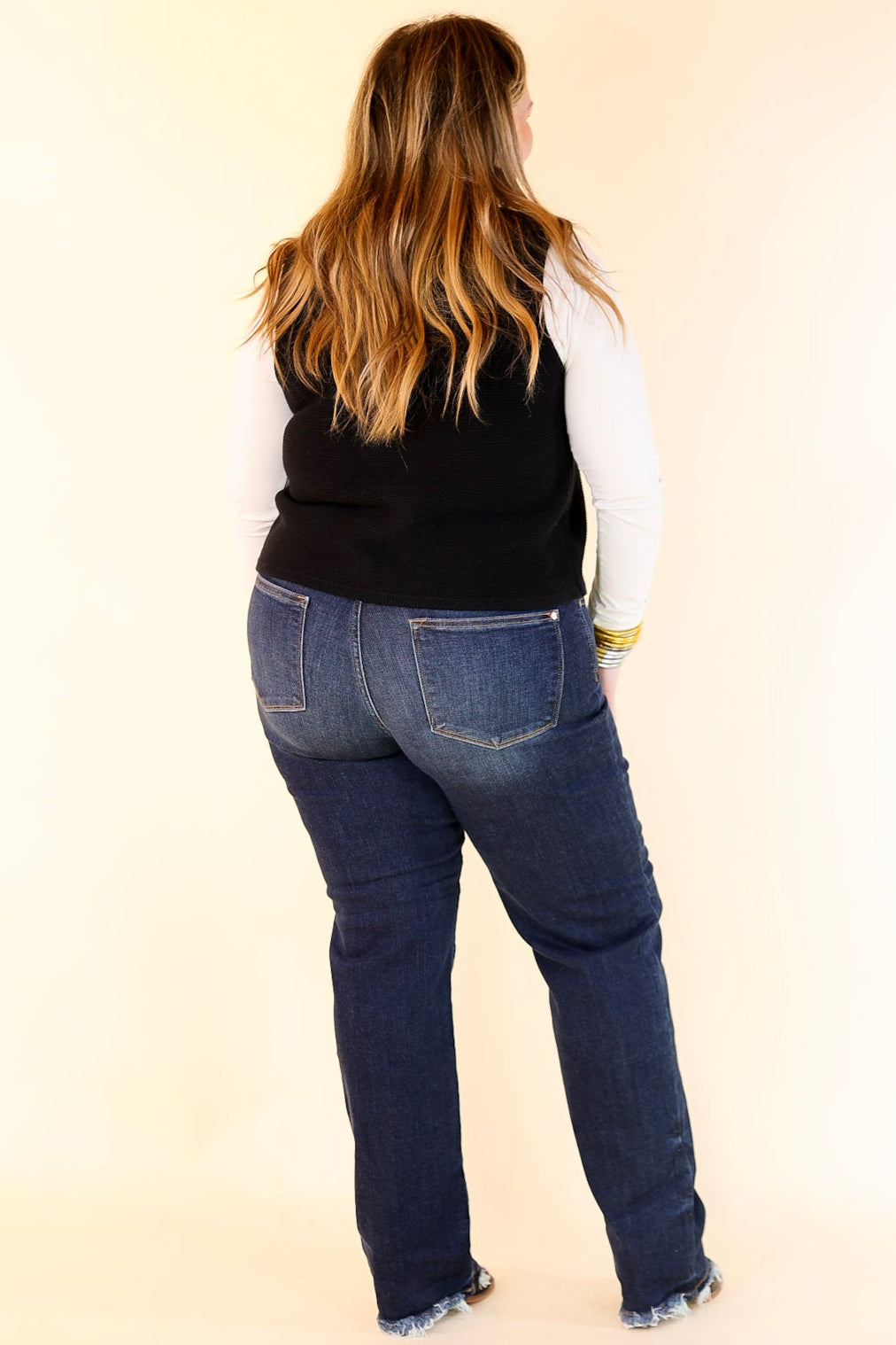 Main Attraction Bow Tie Front Sweater Vest in Black