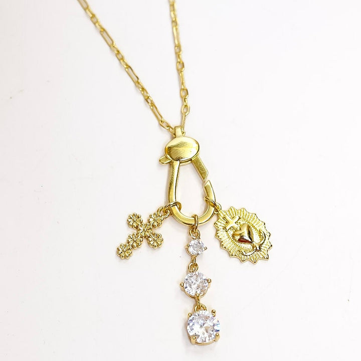 Bracha | Clarity Charm Necklace in Gold