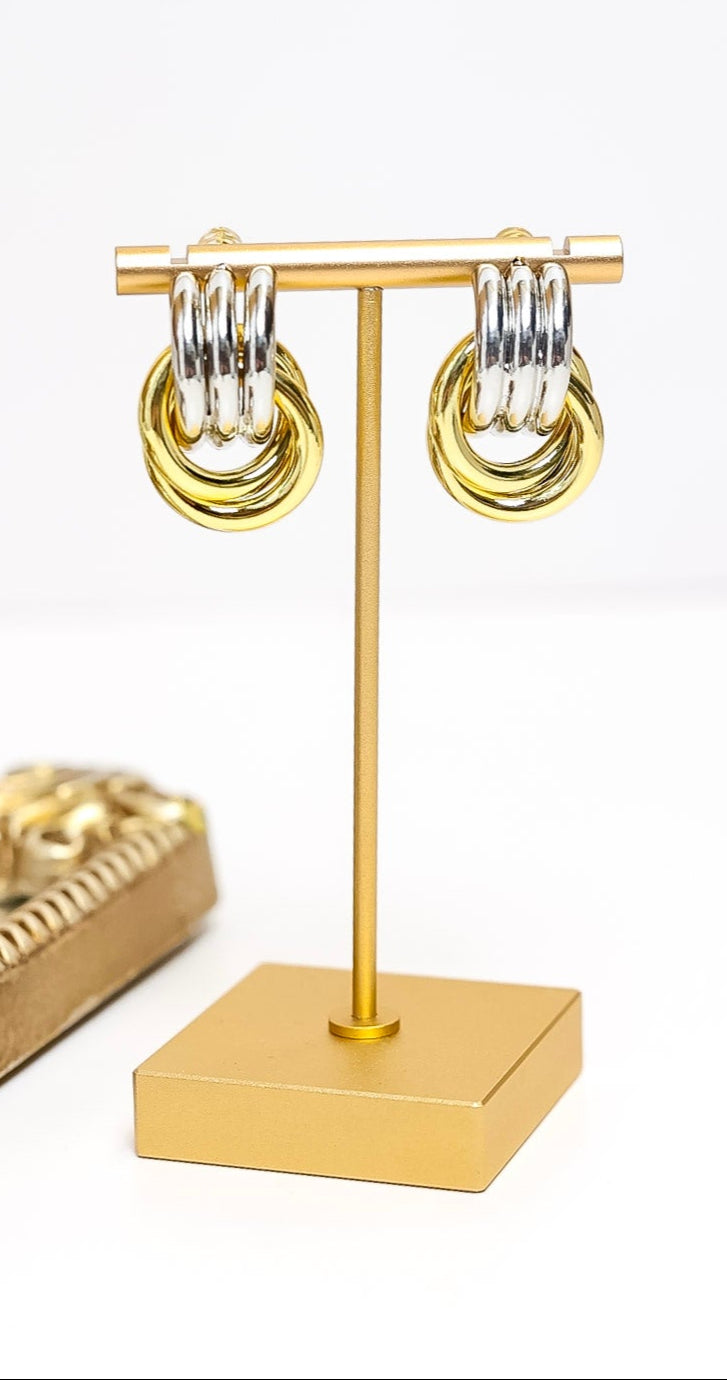 Bracha | Capri Earrings in Two Tone Earrings