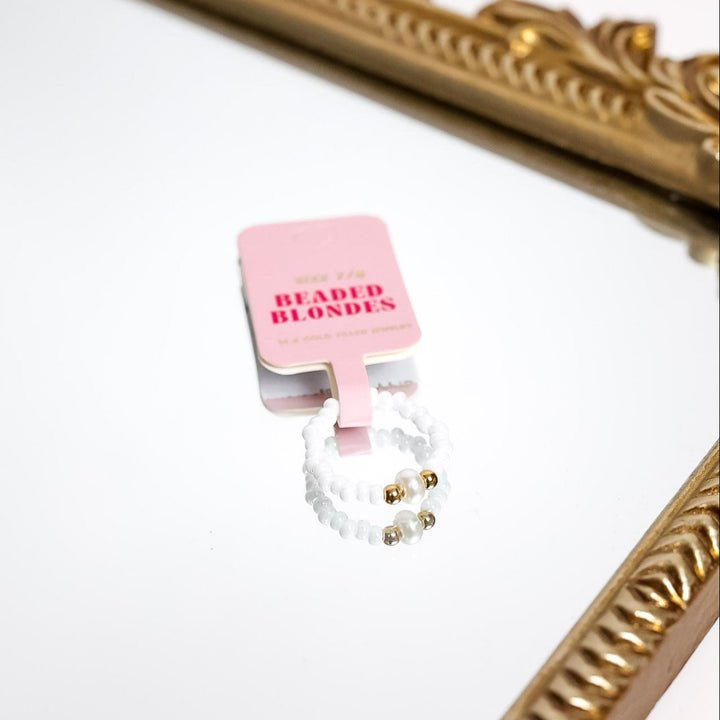 Beaded Blondes | Luster White Pearl Ring