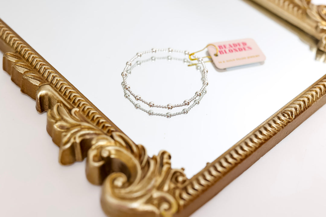 Beaded Blondes | June Bracelet in Silver