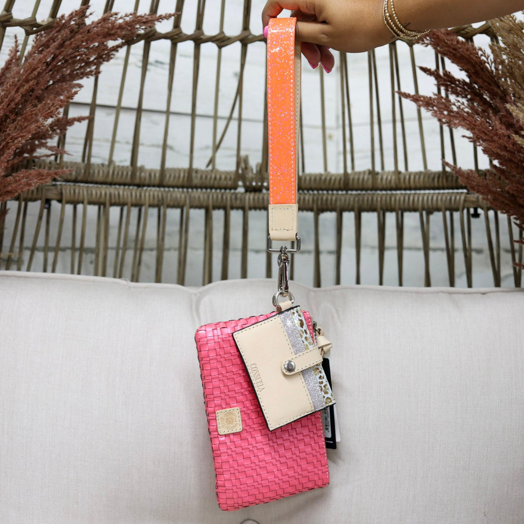 Consuela | Pink Combi Wristlet