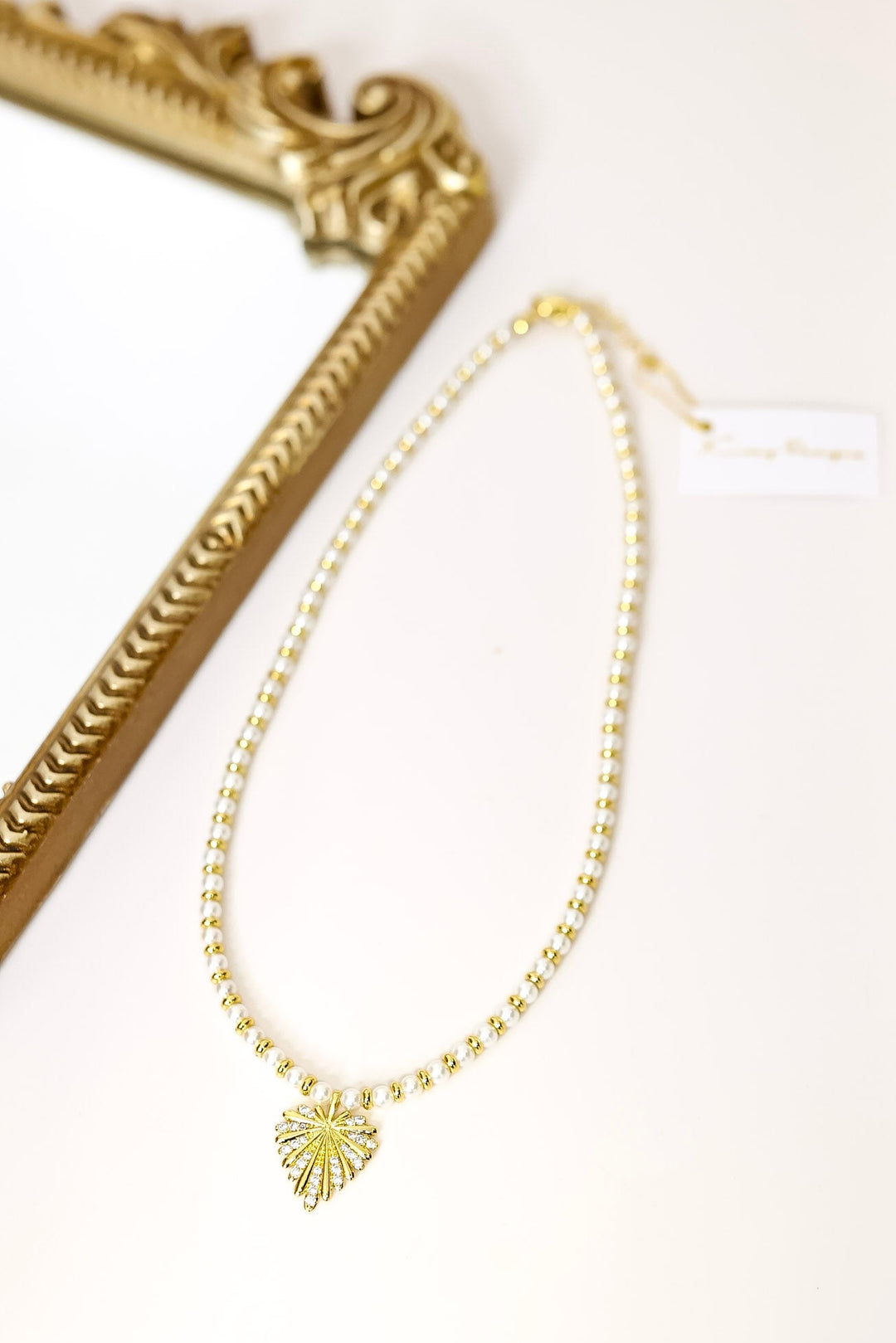 Kinsey Designs | Haven Pearl Pendant Necklace with Gold Spacers in Gold