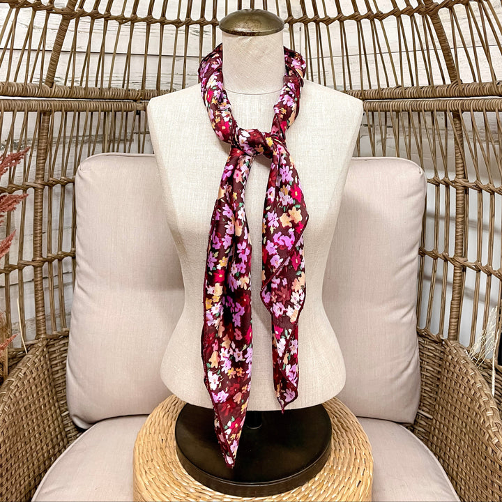 Buck Wild | Berry Blossom Floral Wild Rag in Burgundy