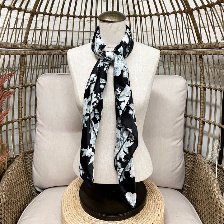 Buck Wild | Moonlit Petals Floral Wild Rag in Black