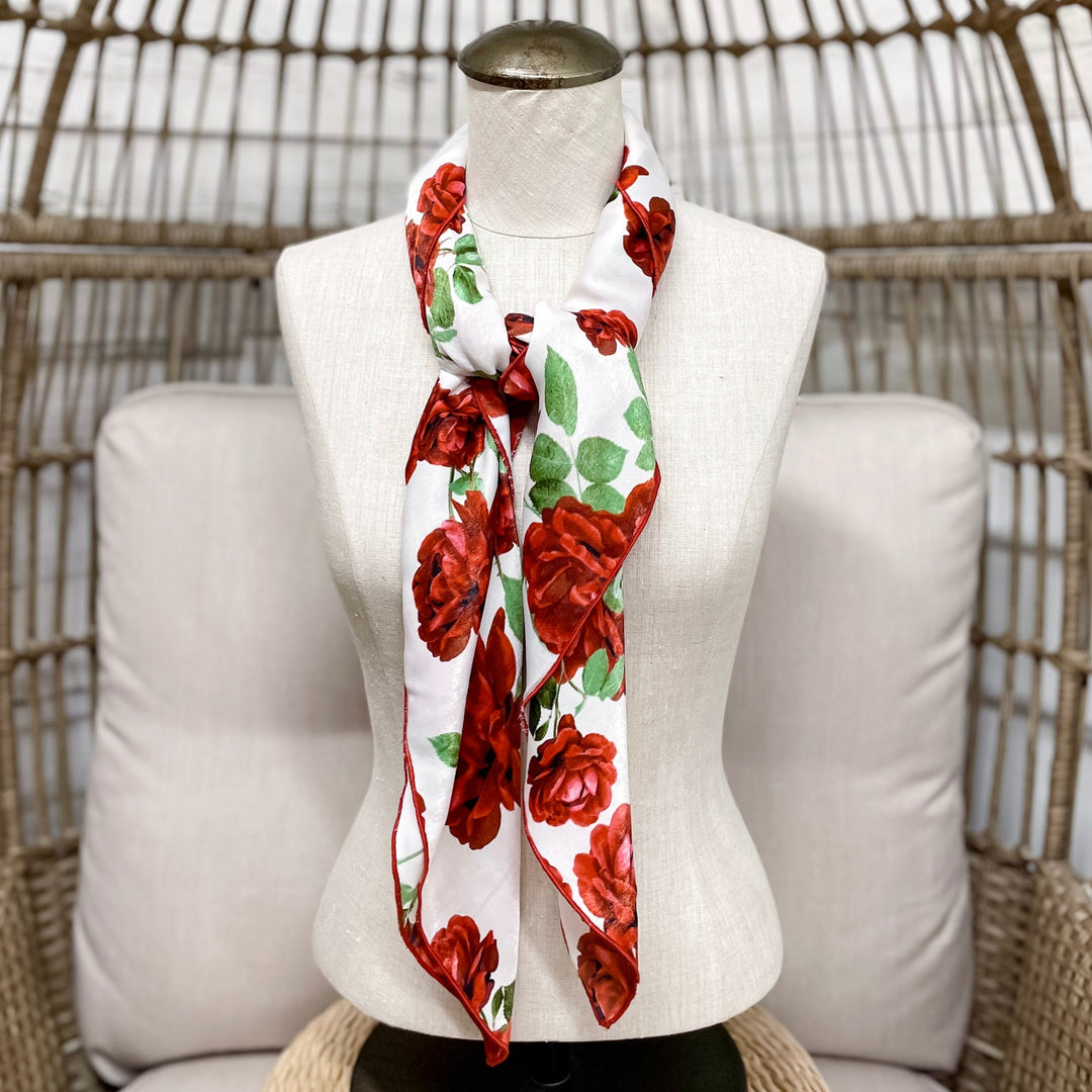 Buck Wild | Run for the Roses Wild Rag in White