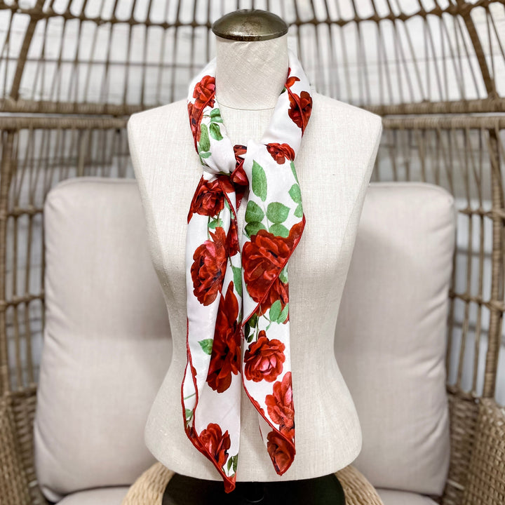 Buck Wild | Run for the Roses Wild Rag in White