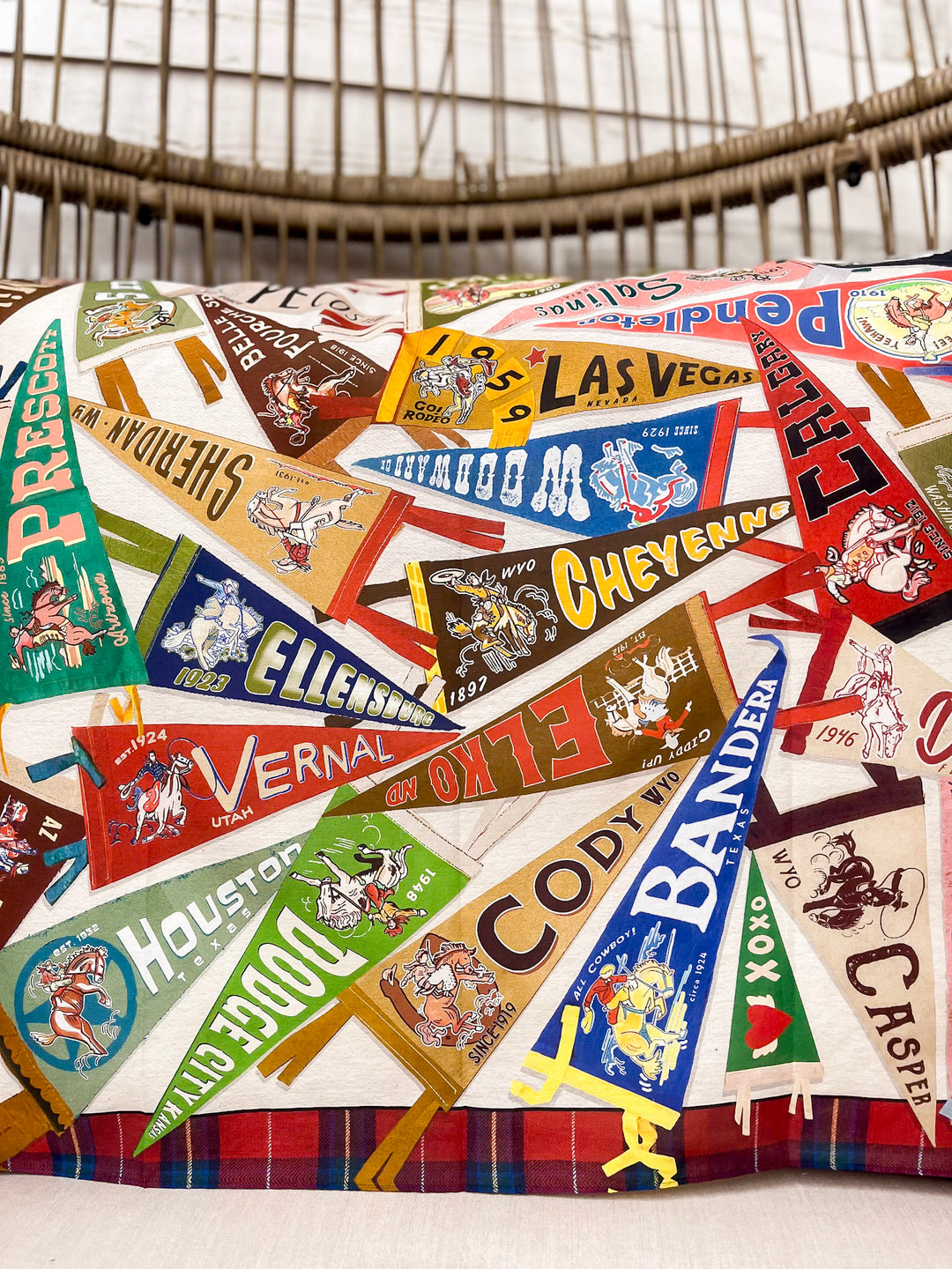 XOXO Art & Co | Rodeo Pennants Shorty Wild Rag Scarf in Multicolor