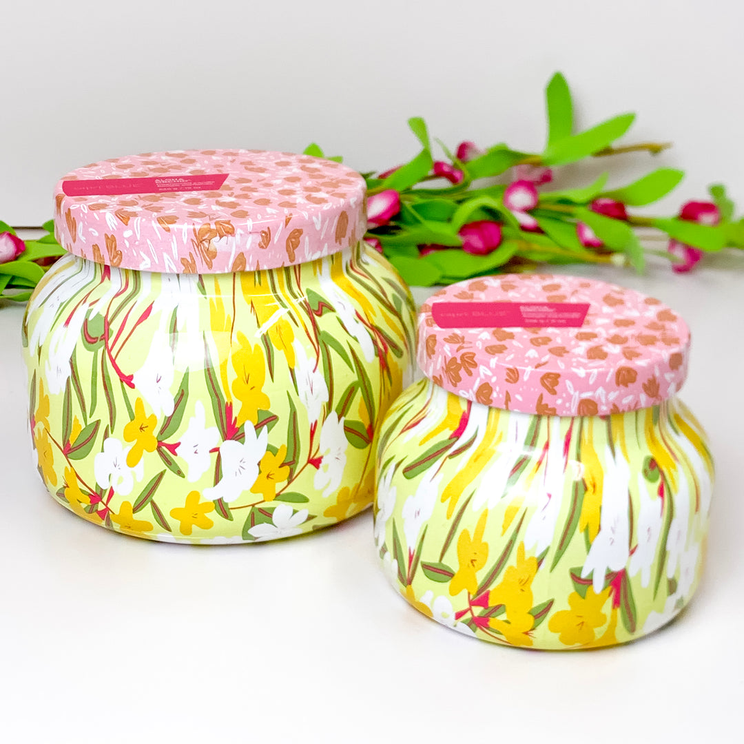 Capri Blue | 8 oz. Petite Jar Candle in Pattern Play | Aloha Orchid - Giddy Up Glamour Boutique