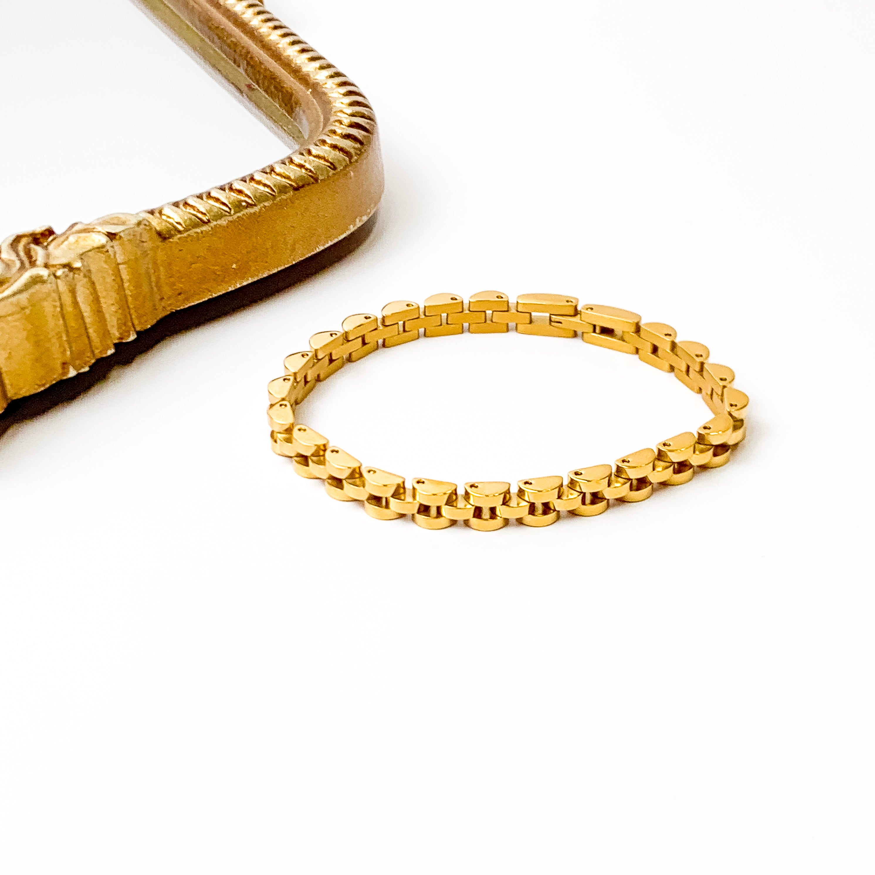 Bracha | Mini Rolly Bracelet in Gold Tone - Giddy Up Glamour Boutique