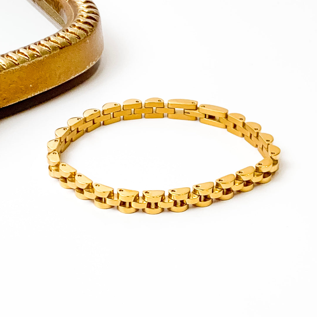 Bracha | Mini Rolly Bracelet in Gold Tone - Giddy Up Glamour Boutique