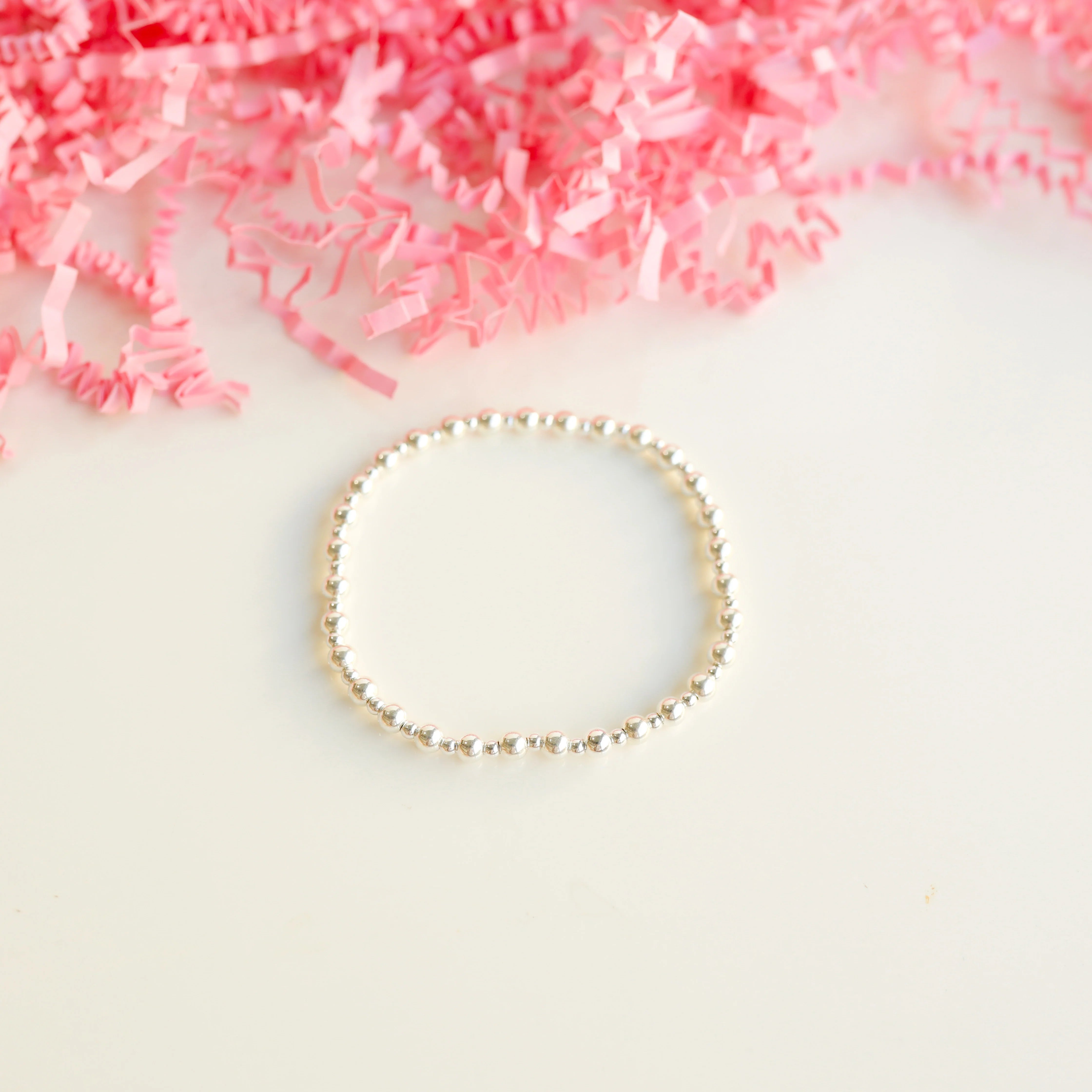 Beaded Blondes | Mini Katy Bracelet in Silver - Giddy Up Glamour Boutique