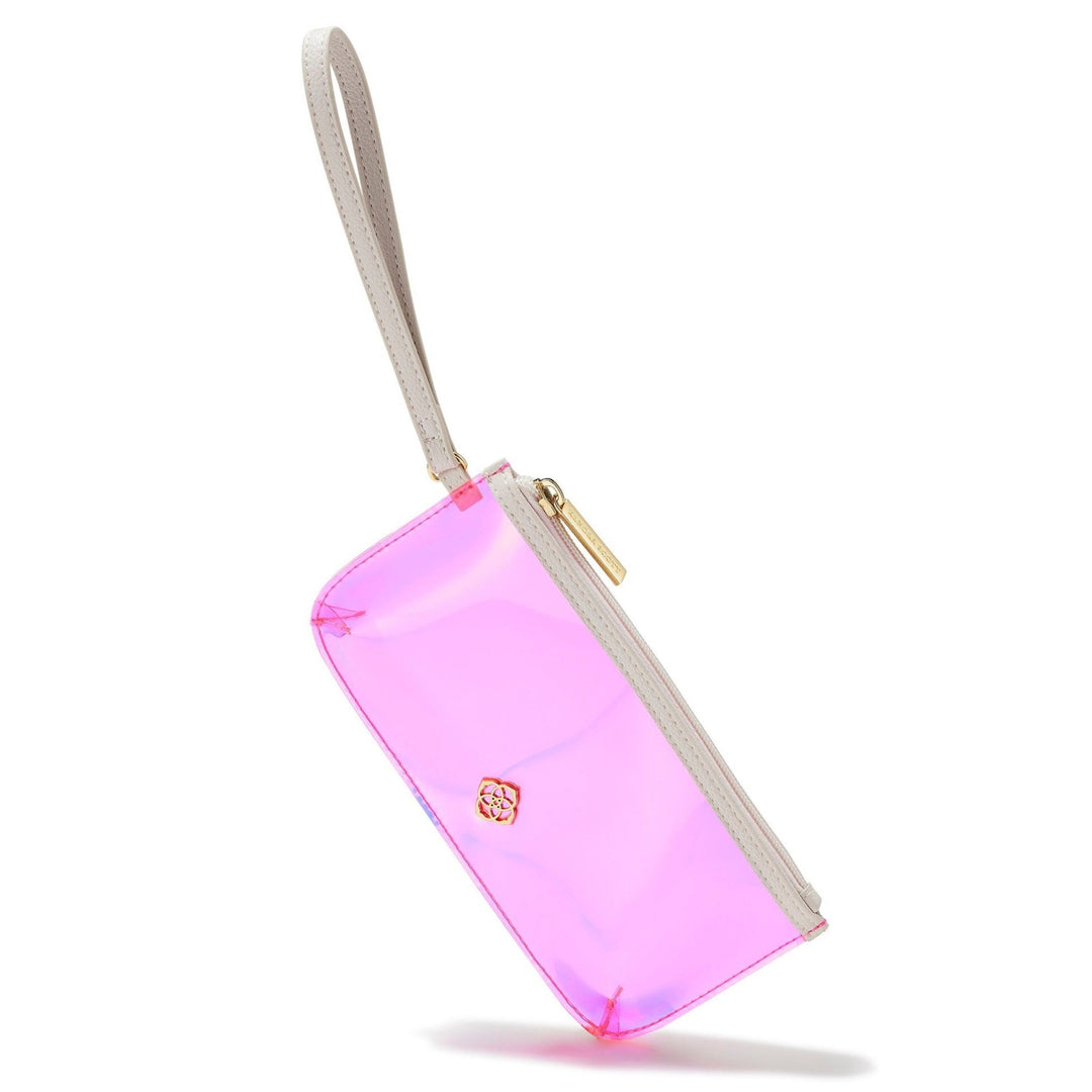 Kendra Scott | Clear Pink Iridescent Wristlet - Giddy Up Glamour Boutique
