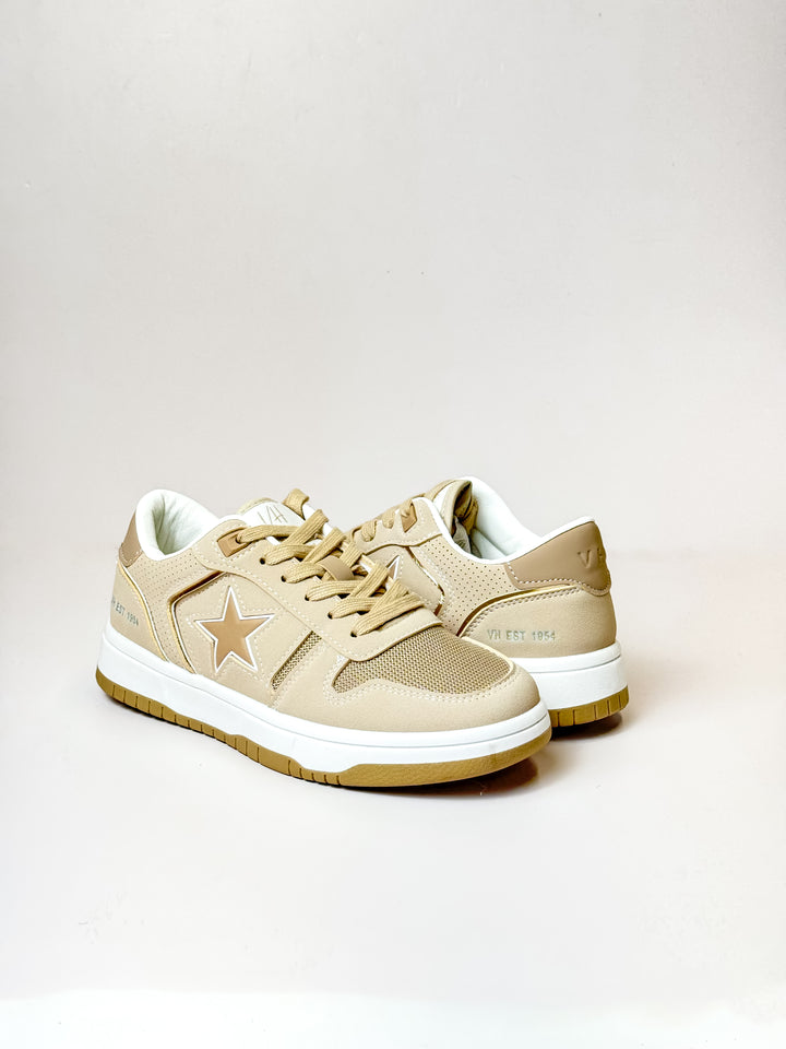 Vintage Havana | Fresh 6 Sneakers in Beige - Giddy Up Glamour Boutique