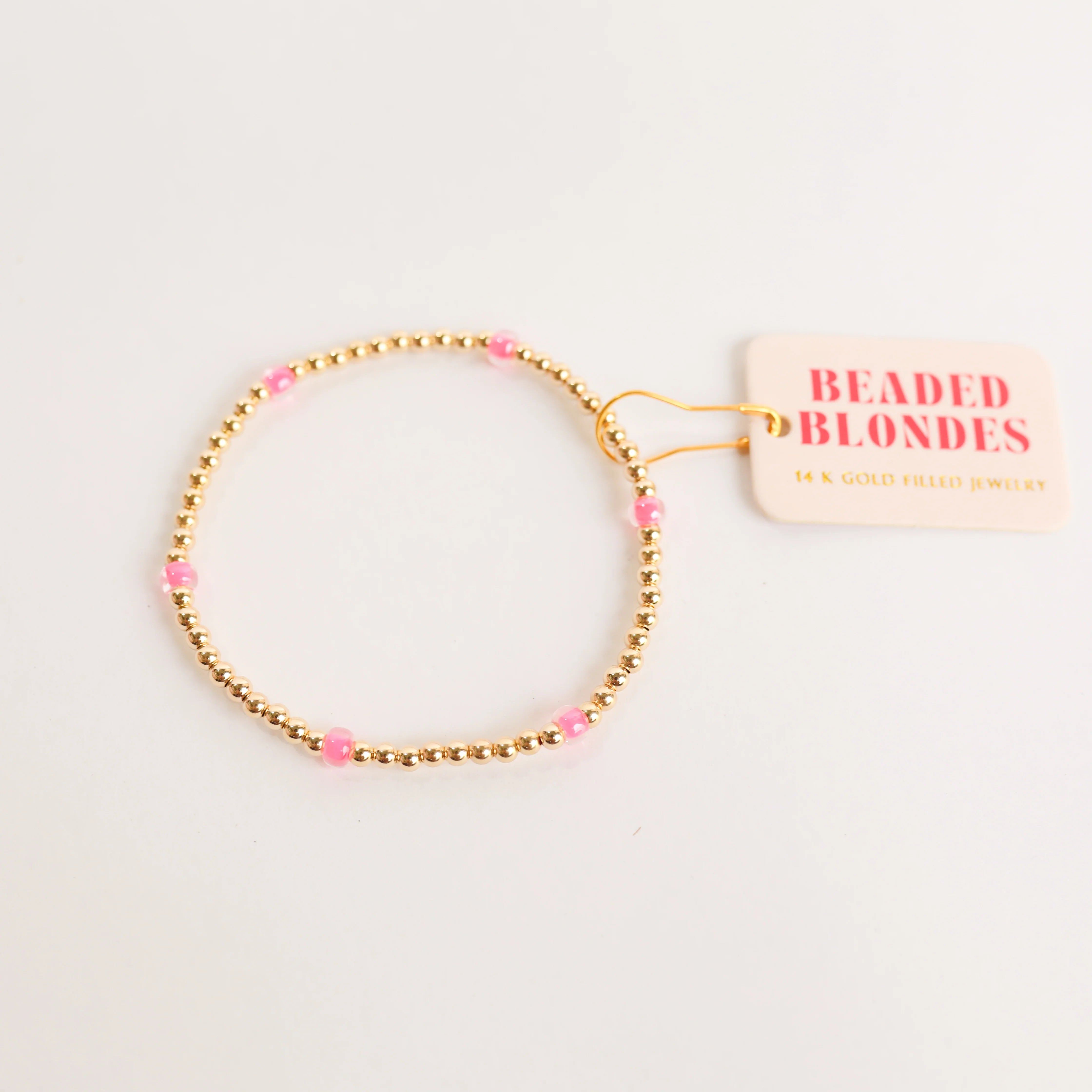 Beaded Blondes | Hot Pink Poppi Bracelet - Giddy Up Glamour Boutique