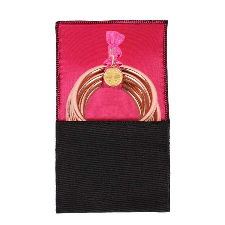 BuDhaGirl | Set of Six | All Weather Bangles in Rose Gold