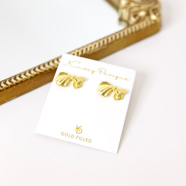 Kinsey Designs | Izzy Bow Stud Earrings in Gold
