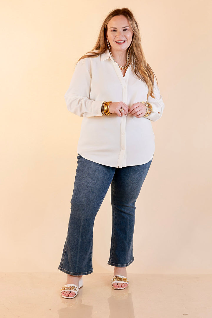 SPANX | AirEssentials Button Down Top in Powder White