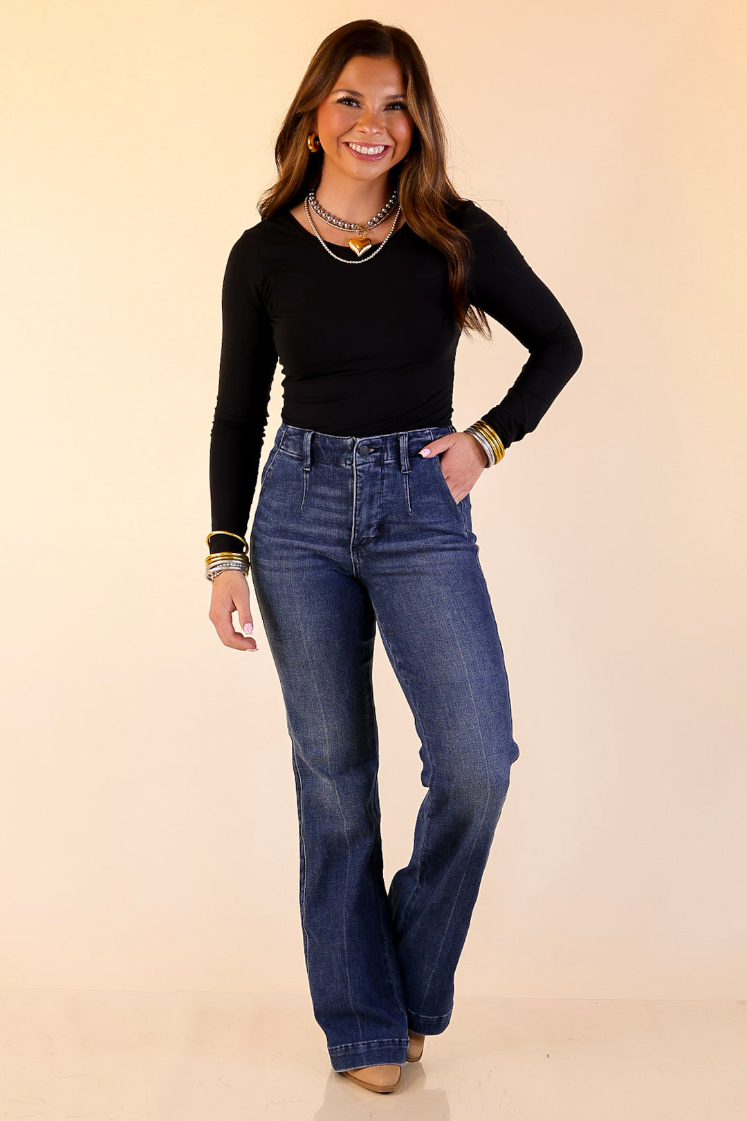 Judy Blue | Finest Fit Bootcut Trouser Jean in Dark Wash