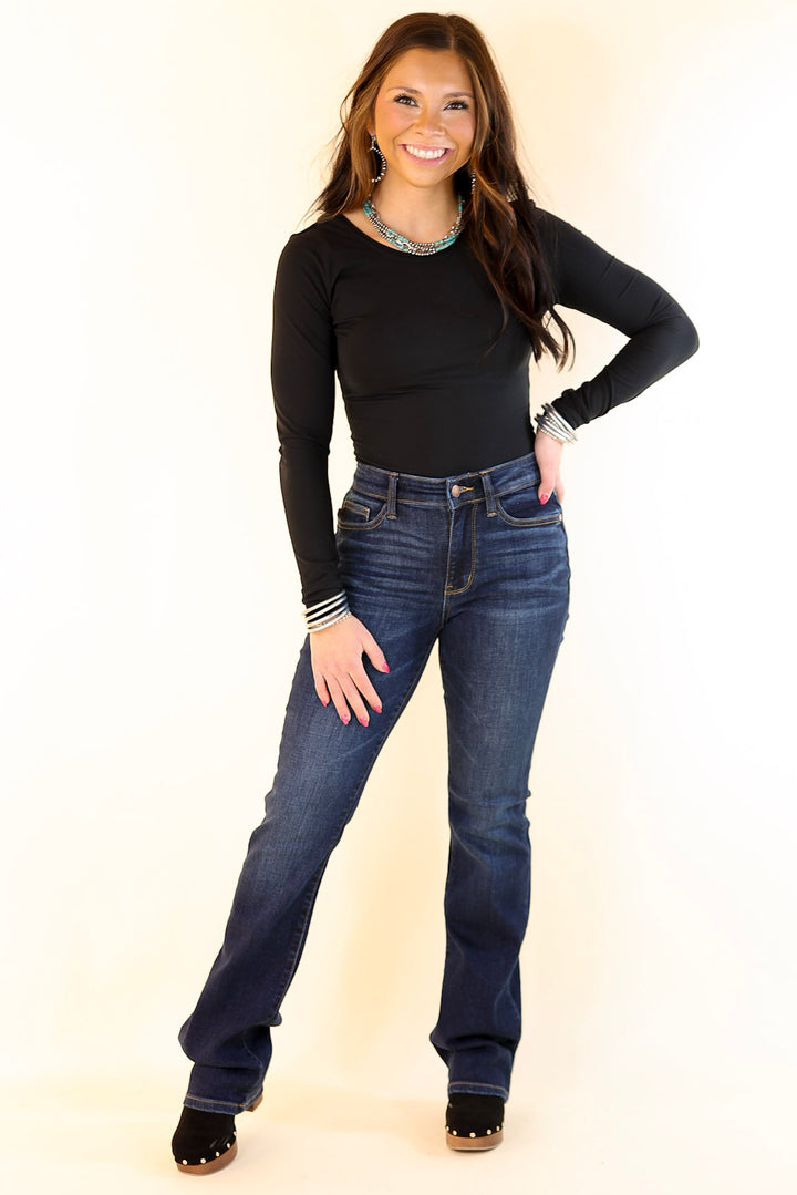 Judy Blue | Daily Essential Bootcut Jean in Dark Wash