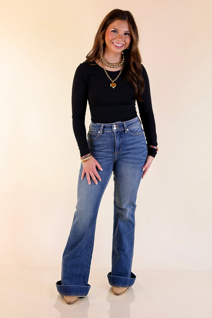 Judy Blue | Signature Style Tummy Control Trouser Jean in Medium Wash