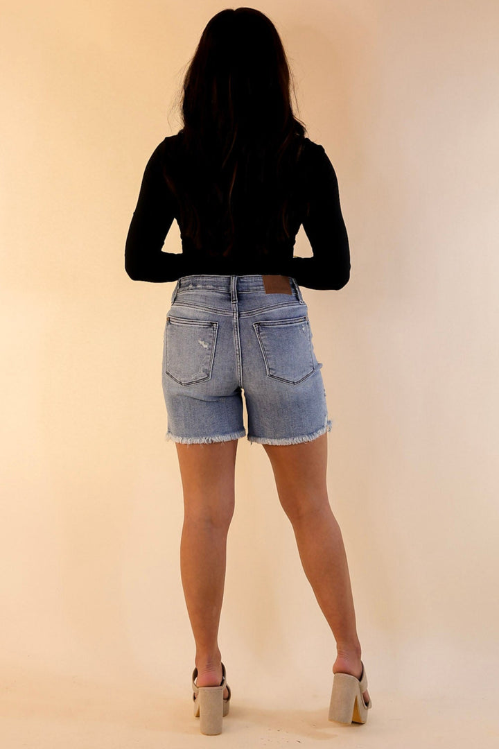 Judy Blue | Always in Style Denim Shorts in Light Wash