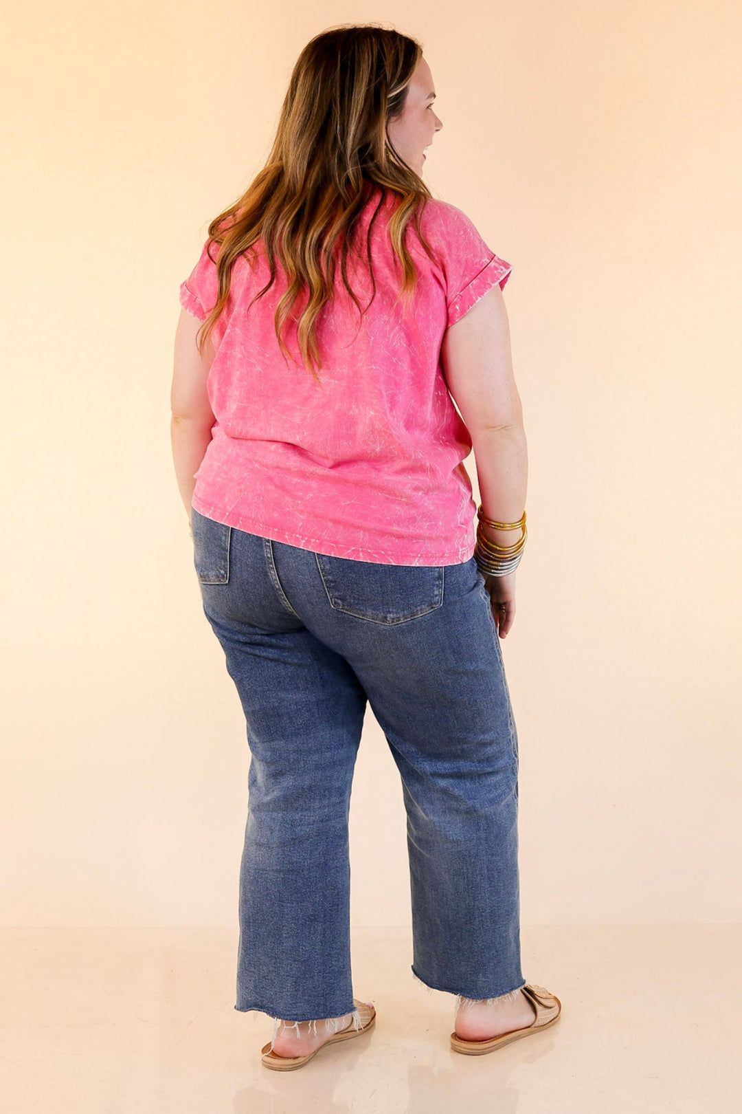 Chic Made Easy Short Sleeve Shirt in Pink