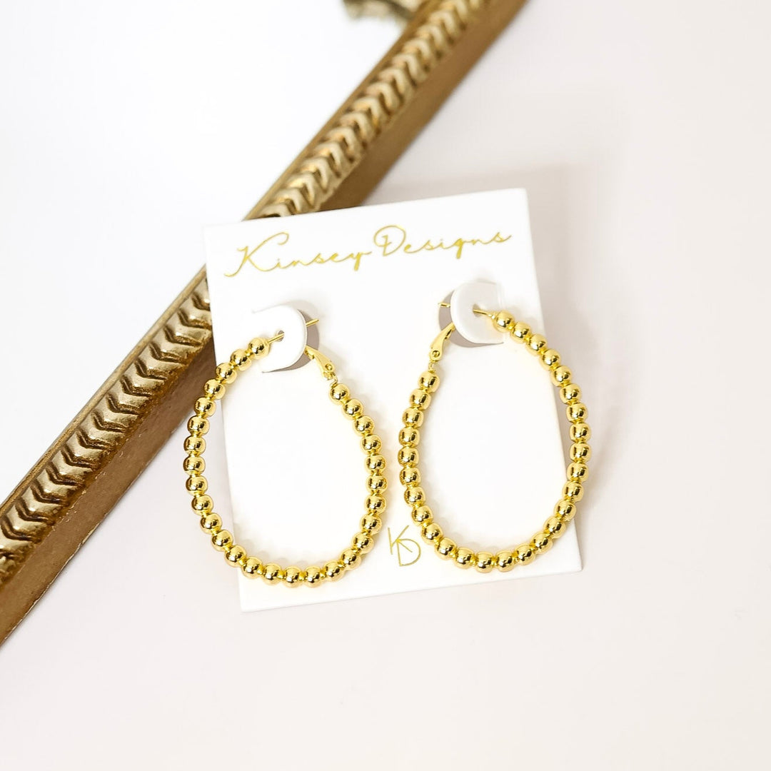 Kinsey Designs | Atlas Beaded Hoop Earrings in Gold