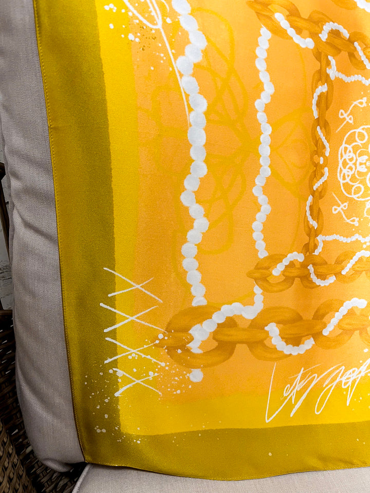 KB's Canvas | Madison Link Scarf in Yellow