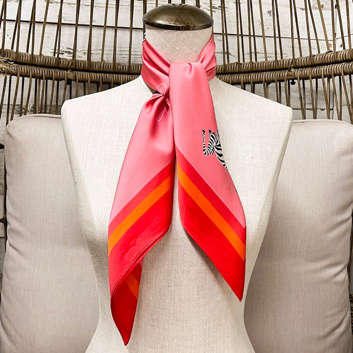 KB's Canvas | Rain or Shine Zebra Print Scarf in Pink