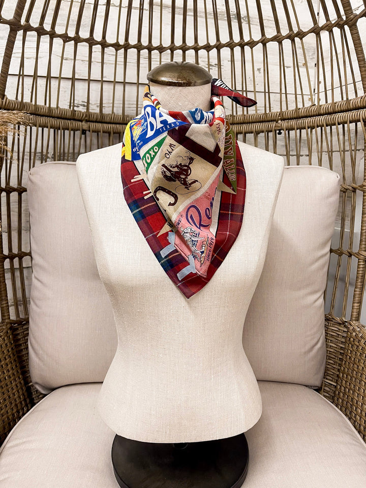 XOXO Art & Co | Rodeo Pennants Shorty Wild Rag Scarf in Multicolor
