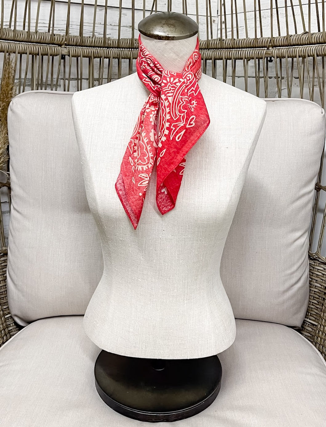 XOXO Art & Co | Red Bandana Scarf