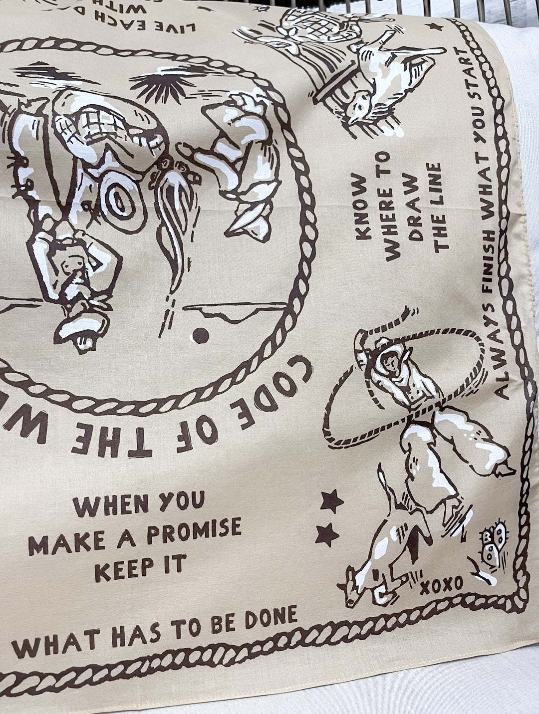 XOXO Art & Co | Code of the West Bandana Scarf
