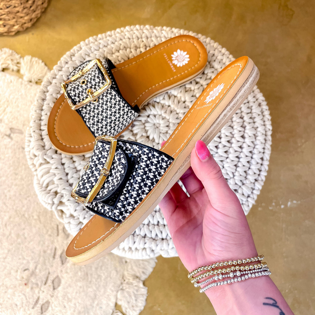 Yellow Box | Helden Slide Sandal in Black