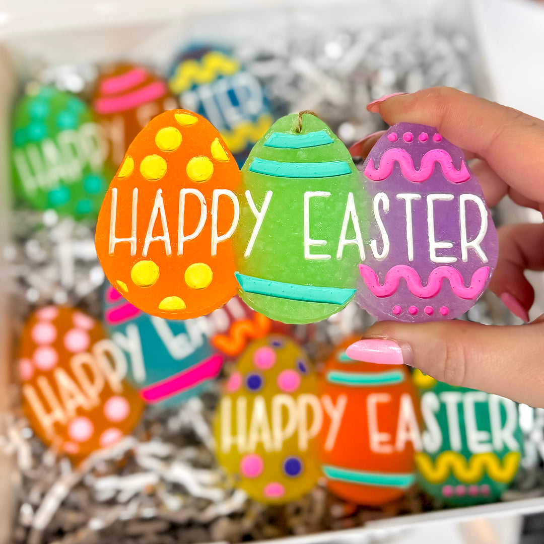 Happy Easter Trio Eggs Car Freshie in Jelly Beans - Giddy Up Glamour Boutique