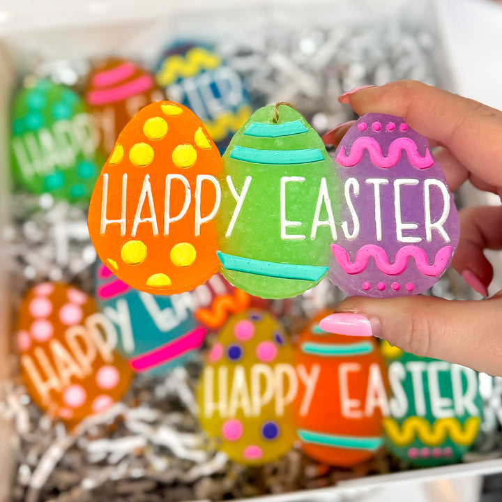 Happy Easter Trio Eggs Car Freshie in Jelly Beans - Giddy Up Glamour Boutique