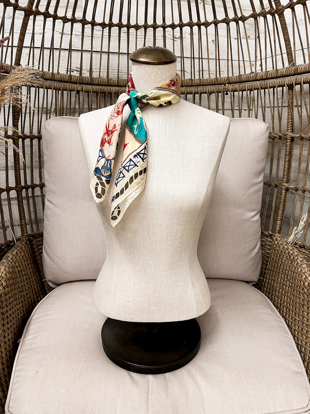 XOXO Art &amp; Co | Camp Blanket Shorty Wild Rag Scarf in Ivory