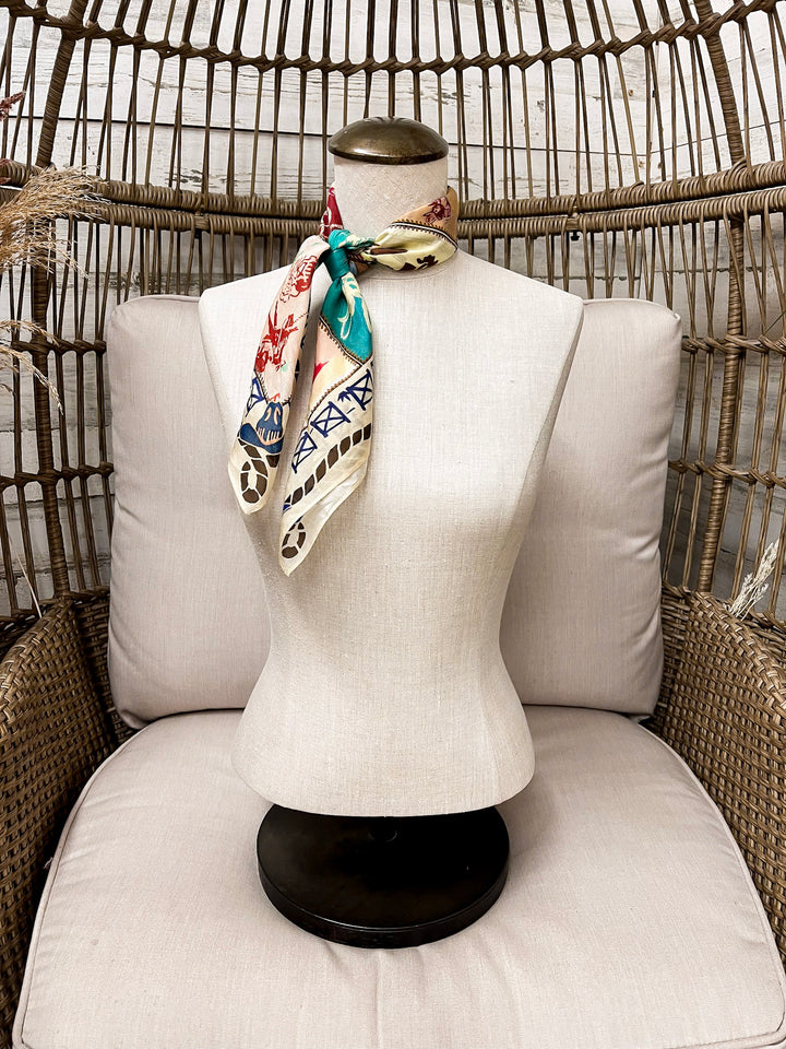XOXO Art &amp; Co | Camp Blanket Shorty Wild Rag Scarf in Ivory