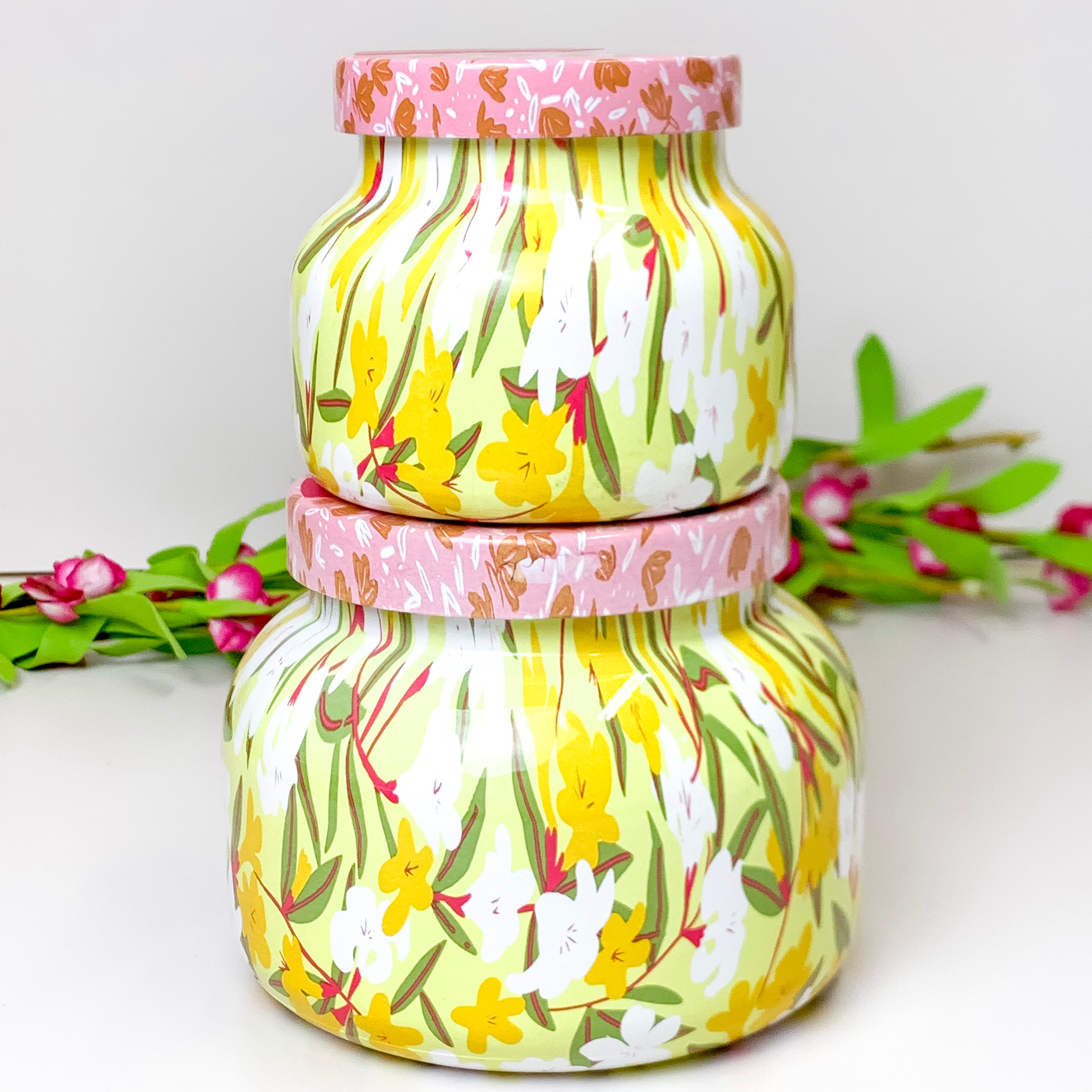 Capri Blue | 19 oz. Jar Candle in Pattern Play | Aloha Orchid - Giddy Up Glamour Boutique