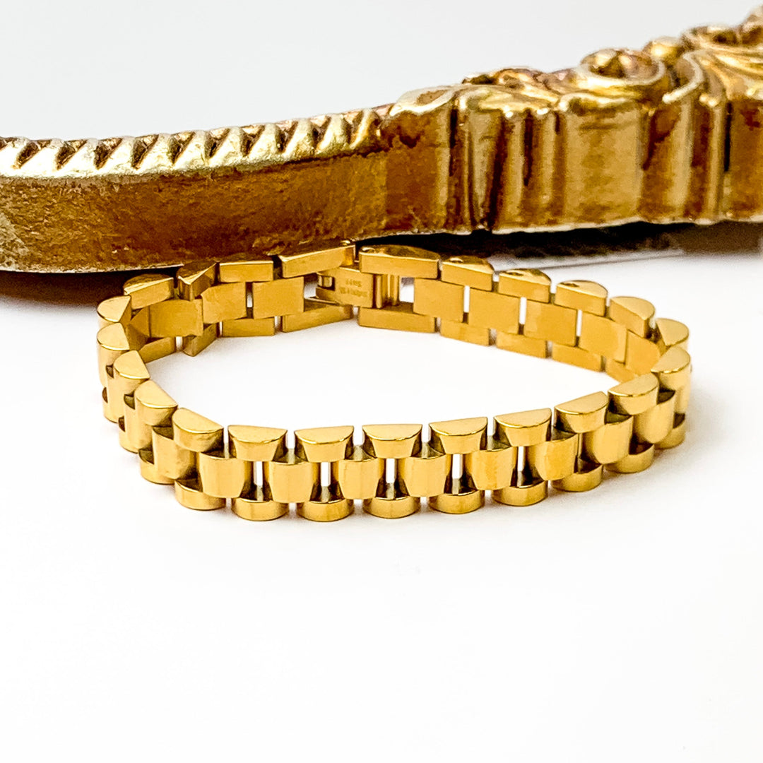 Bracha | Rolly Bracelet in Gold Tone - Giddy Up Glamour Boutique