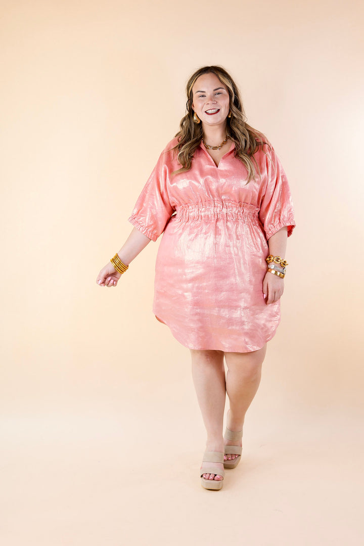 Emily McCarthy | Palmer Dress in Conch (Pink) - Giddy Up Glamour Boutique