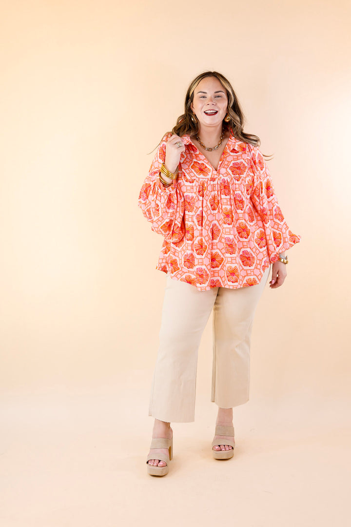 Emily McCarthy | Stella Crocheted Top in Floral Print - Giddy Up Glamour Boutique