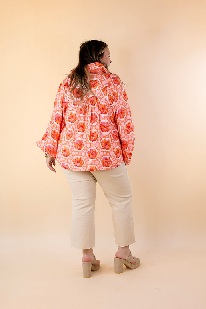 Emily McCarthy | Stella Crocheted Top in Floral Print - Giddy Up Glamour Boutique