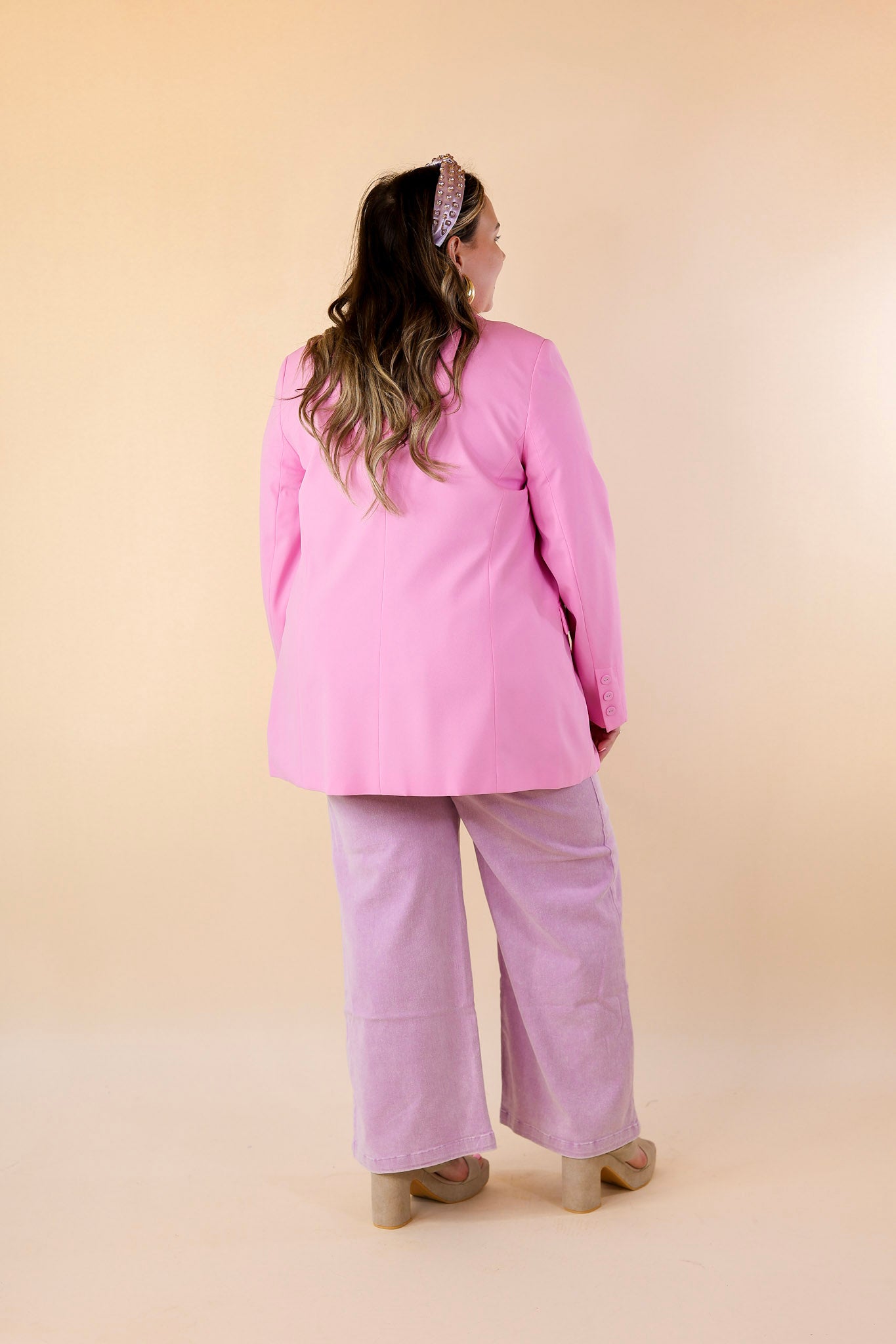 Emily McCarthy | Bristol Blazer in Bon Bon (Pink) - Giddy Up Glamour Boutique