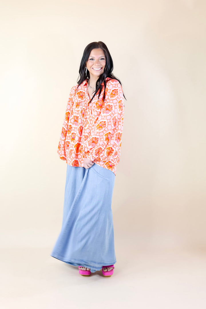 Emily McCarthy | Palazzo Pant in Denim - Giddy Up Glamour Boutique