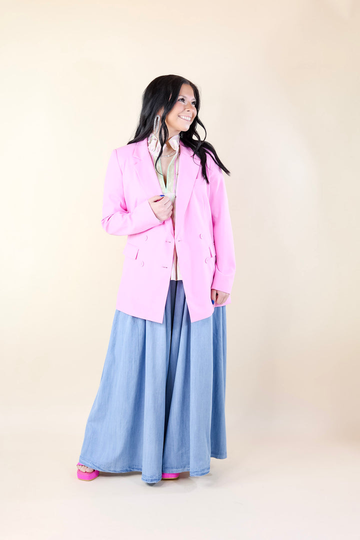 Emily McCarthy | Bristol Blazer in Bon Bon (Pink) - Giddy Up Glamour Boutique