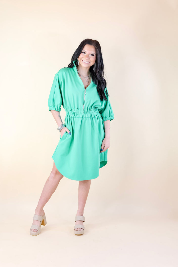 Emily McCarthy | Palmer Dress in Green - Giddy Up Glamour Boutique