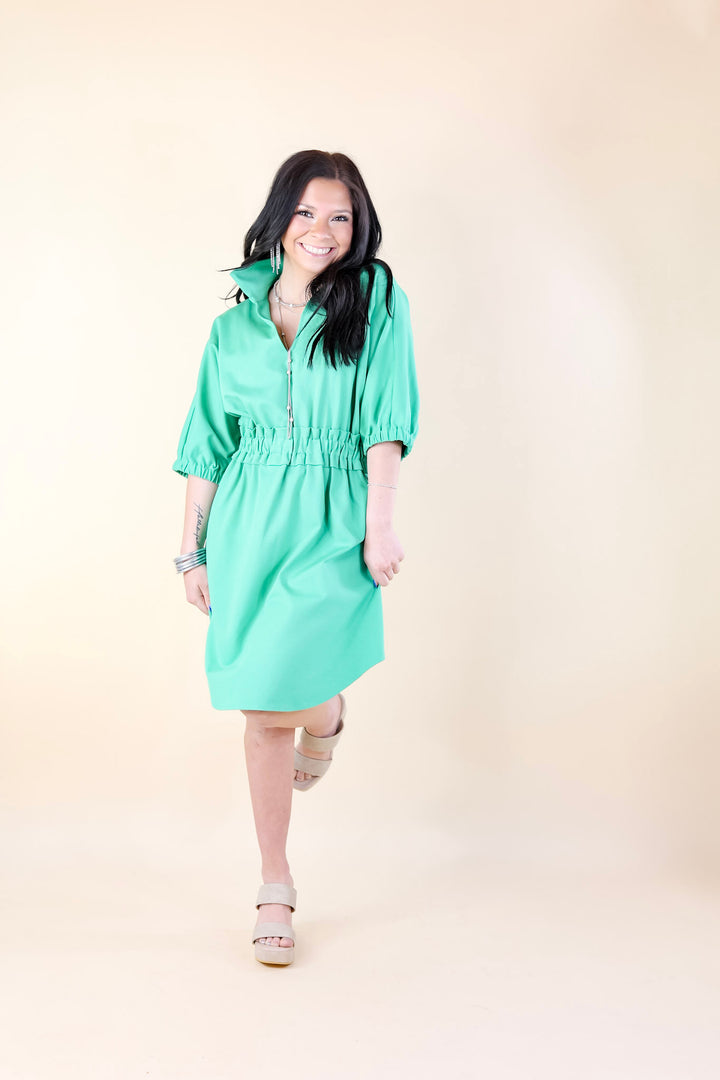 Emily McCarthy | Palmer Dress in Green - Giddy Up Glamour Boutique